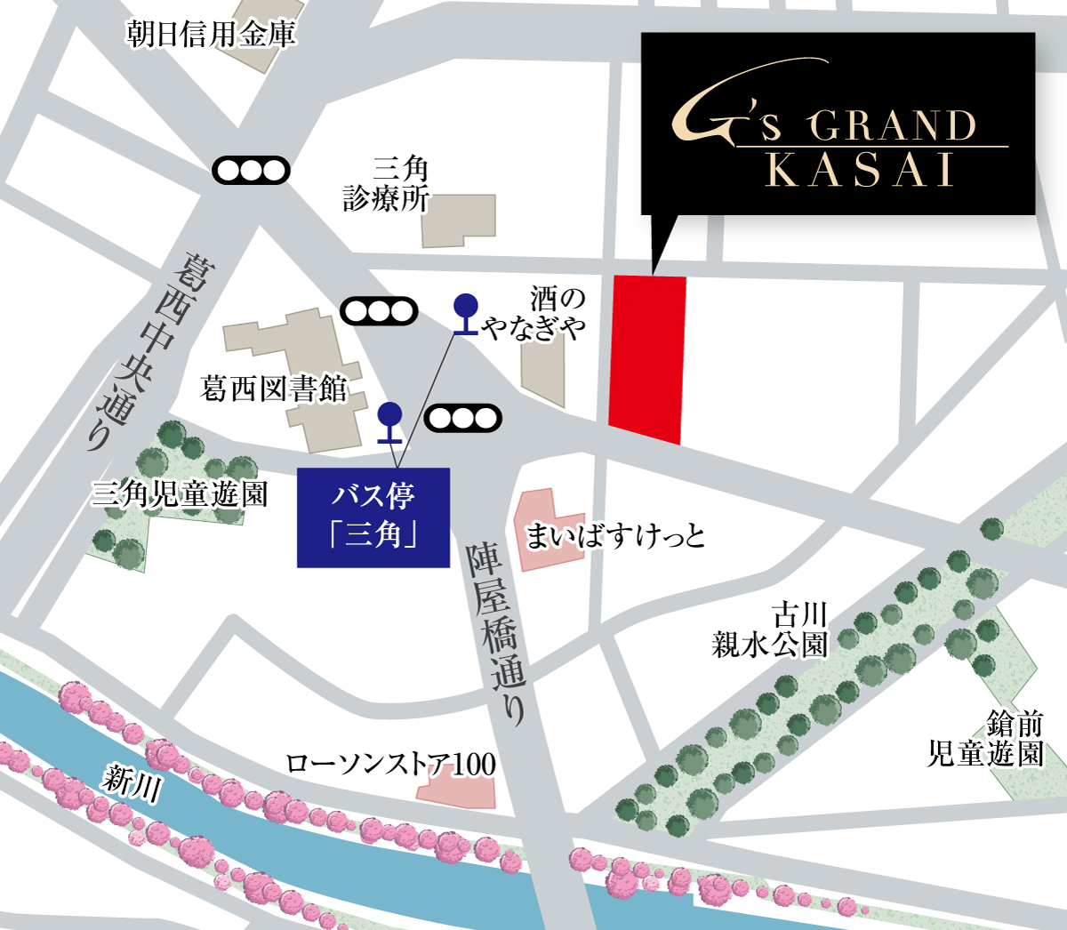 現地周辺拡大図